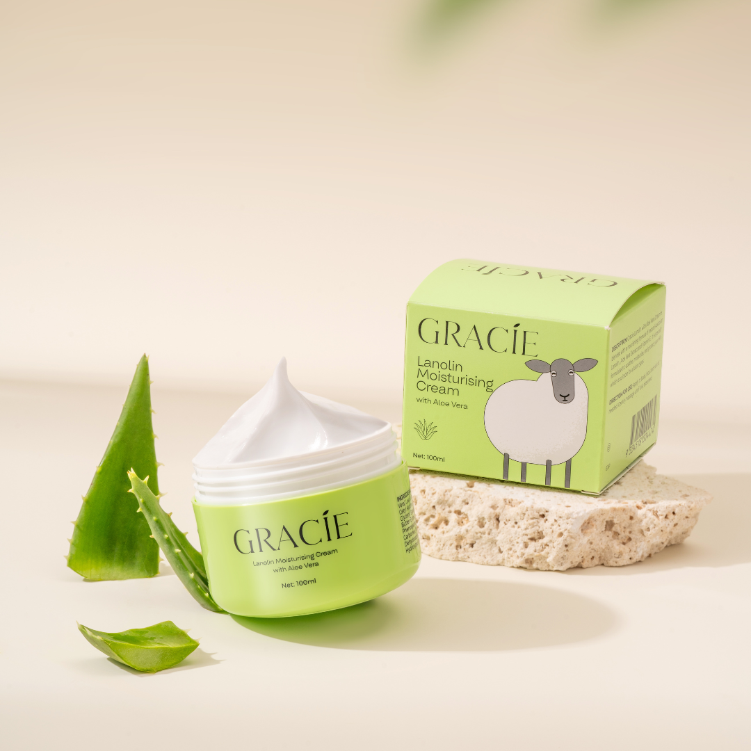 Gracie Lanolin Moisturising Cream with Aloe Vera