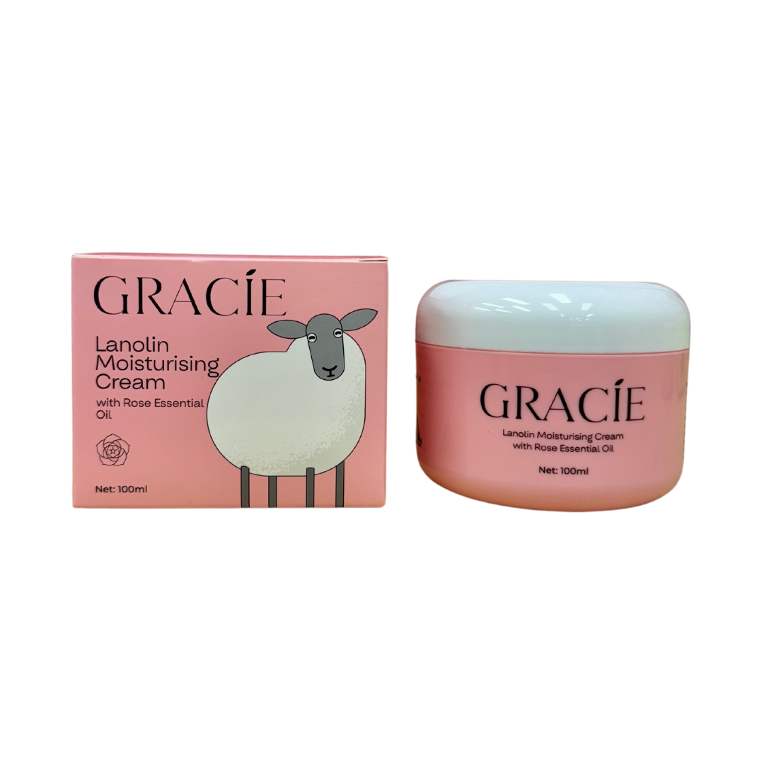 Gracie Lanolin Moisturising Cream with Rose Essential Oil