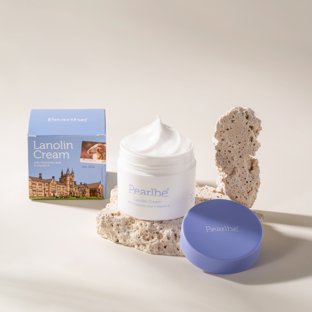 Pearlbe Lanolin Cream with Hyaluronic Acid & Vitamin A