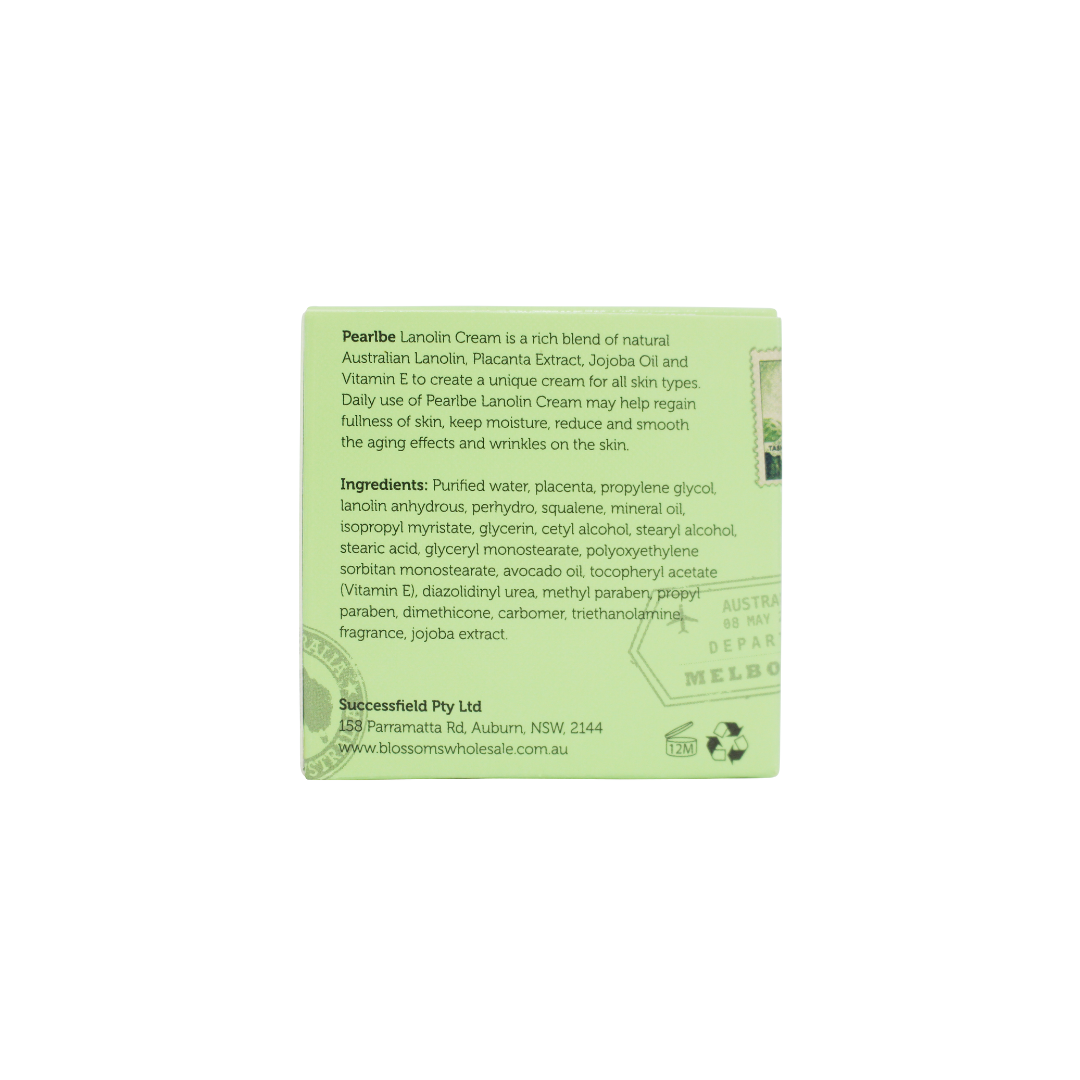 Pearlbe Lanolin Cream with Placenta Extract, Jojoba Oil & Vitamin E