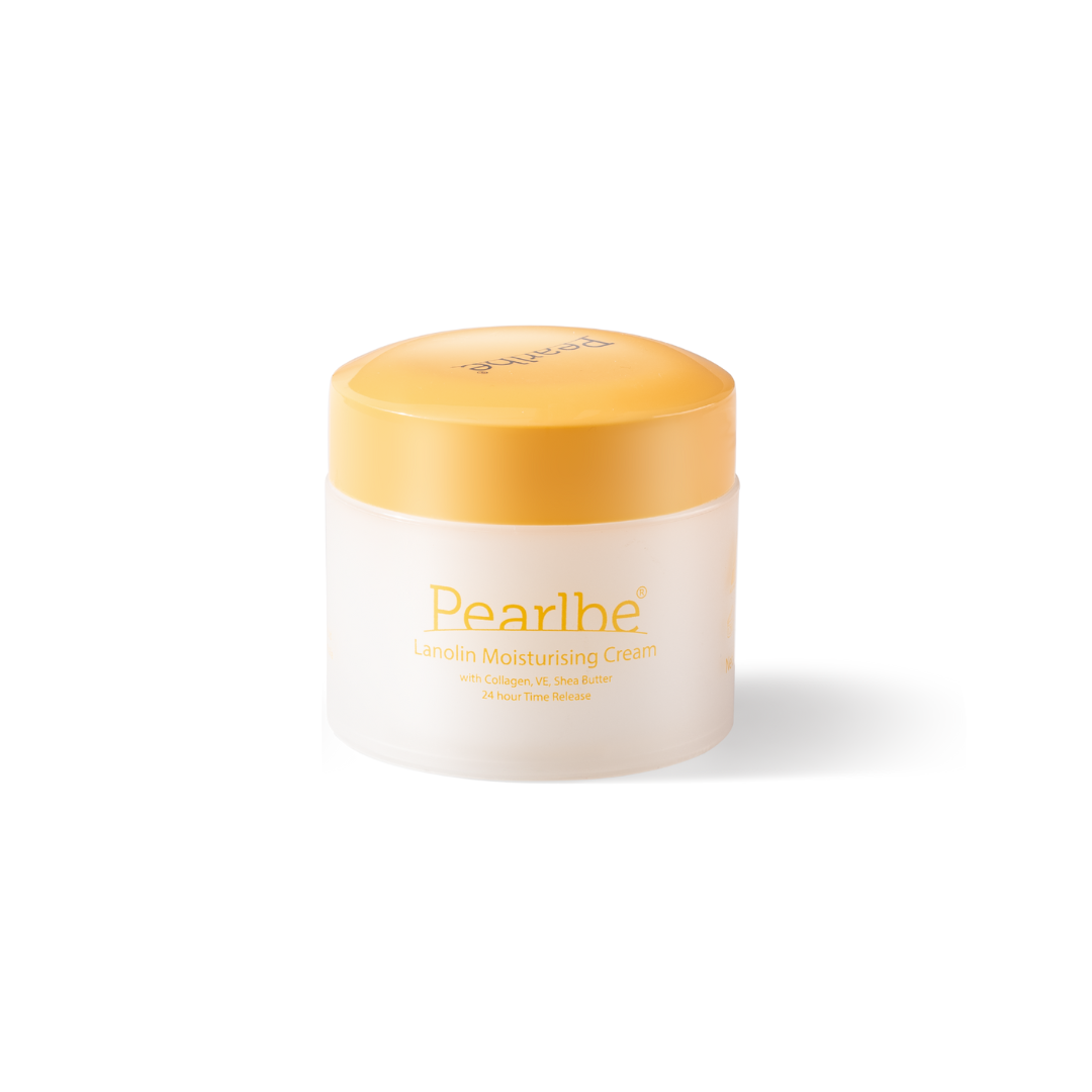 Pearlbe Lanolin Moisturising Cream with Collagen, VE, Shea Butter